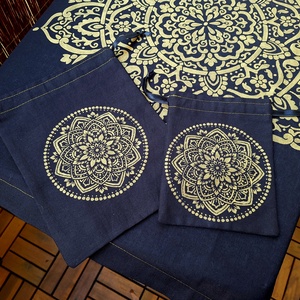 Mandala terítő 2db tasakkal - otthon & életmód - dekoráció - spiritualitás - mandala - Meska.hu