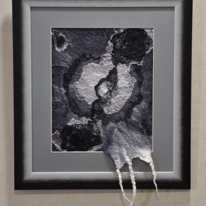 Lelkek - Nemezelt gyapjú falikép, Művészet, Textilkép, Nemezelt, Nemezelés, MESKA