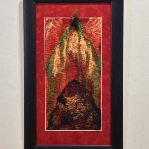 Fény - Nemezelt gyapjú falikép, Művészet, Textilkép, Nemezelt, Nemezelés, MESKA