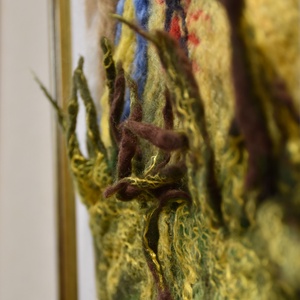 Angyali fény - Nemezelt gyapjú falikép - művészet - textilkép - nemezelt - Meska.hu