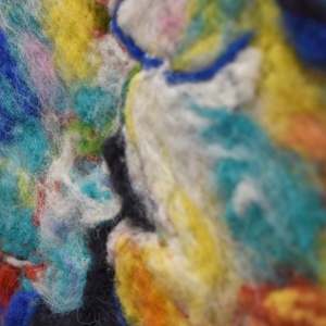 Érzés - Nemezelt gyapjú falikép - művészet - textilkép - nemezelt - Meska.hu