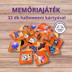 Halloweeni foglalkoztató óvodásoknak + 27db szókártya PDF - otthon & életmód - dekoráció - halloween - halloweeni meghívó, képeslap, ajándékkísérő - Meska.hu
