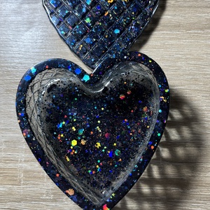 Epoxi Szív alakú ékszertartó, Ékszer, Ékszertartó, Ékszertartó tál, Mindenmás, MESKA