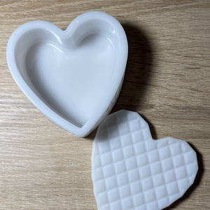 Epoxi szív alakú ékszertartó , Ékszer, Ékszertartó, Ékszerdoboz, Mindenmás, MESKA