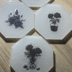 Epoxi poháralátét tartóval, Otthon & Életmód, Konyhafelszerelés, tálalás, Tálalás, Tányér- és poháralátét, Mindenmás, MESKA