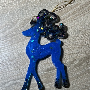 Csillogó szarvas karácsonyfadísz-Ünnepi csoda - karácsony - karácsonyi lakásdekoráció - karácsonyfadíszek - Meska.hu