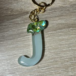 Csillogó betűs kulcstartó - Meska.hu