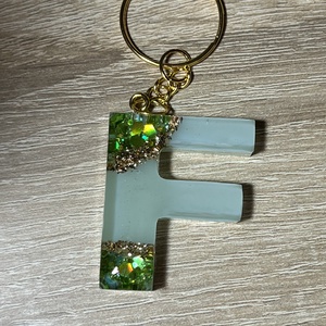 Csillogó betűs kulcstartó - Meska.hu