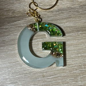 Csillogó betűs kulcstartó - Meska.hu