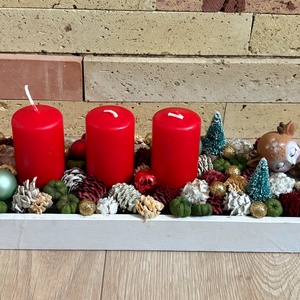 Őzikés adventi asztaldísz  - Meska.hu