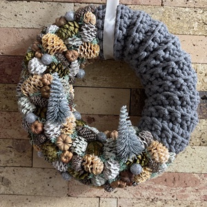 Horgolt téli kopogtató  - Meska.hu