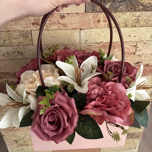 Ballagási, Anyák napi virágtáska, Otthon & Életmód, Virágdekoráció, Virágok, Virágcsokor, , MESKA