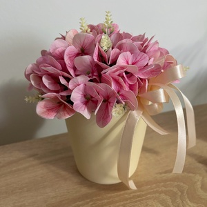 Hortenziás asztaldísz , Otthon & Életmód, Dekoráció, Asztal és polc dekoráció, Asztaldísz, , MESKA