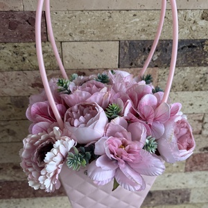 Rózsaszín ballagási virágtáska  -  - Meska.hu