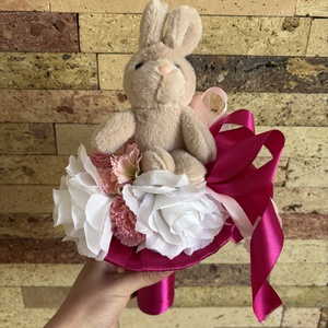 Lányos nyuszis örökcsokor - Meska.hu