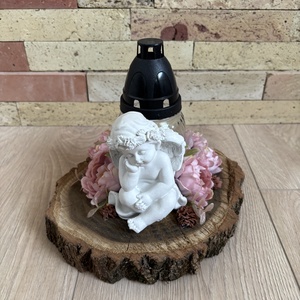 Angyalkás sírdísz  - Meska.hu