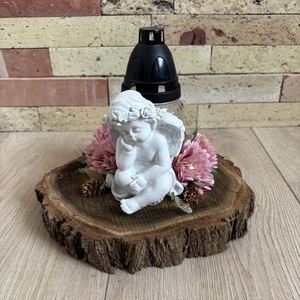 Angyalkás sírdísz 2 - Meska.hu