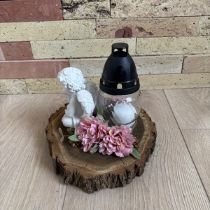 Angyalkás sírdísz 2 - otthon & életmód - vallás - temetkezési tárgy - sírdísz, kegyeleti dísz - Meska.hu