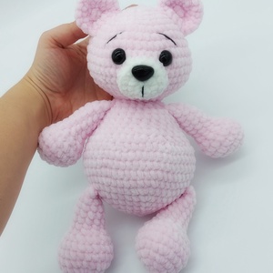 Ölelni való pihe-puha amigurumi mackó - játék & sport - plüssállat & játékfigura - maci - Meska.hu