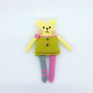 Színes amigurumi cica, Játék & Sport, Plüssállat & Játékfigura, Cica, Horgolás, MESKA