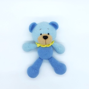 Amigurumi nagy kék maci - Meska.hu