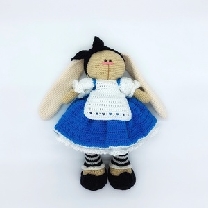Szoknyás ruha szett nagy öltöztethető amigurumi nyuszihoz - játék & sport - baba & babaház - babaruha, babakellék - Meska.hu
