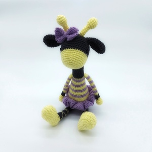 Amigurumi zsiráf lányka - játék & sport - plüssállat & játékfigura - zsiráf - Meska.hu