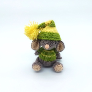 Amigurumi sapkás egérke - Meska.hu
