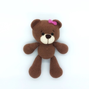 Egy maréknyi boldogság Barna amigurumi maci - Meska.hu