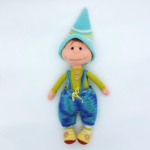 Pajkos pajtás Amigurumi fiúcska - Meska.hu