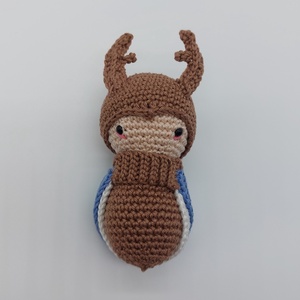 Átalakulás Amigurumi szarvasbogár - játék & sport - plüssállat & játékfigura - más figura - Meska.hu