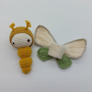 Csodás átalakulás Amigurumi molylepke - játék & sport - plüssállat & játékfigura - más figura - Meska.hu