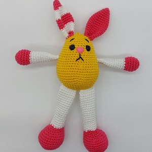 Színes amigurumi nyuszi, Játék & Sport, Plüssállat & Játékfigura, Nyuszi, Horgolás, MESKA