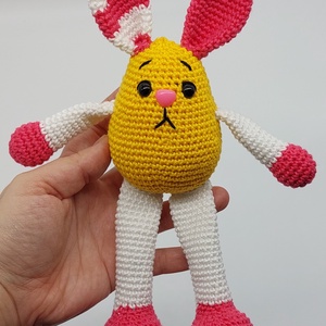 Színes amigurumi nyuszi - játék & sport - plüssállat & játékfigura - nyuszi - Meska.hu