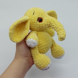 Pihe-puha amigurumi elefánt - játék & sport - plüssállat & játékfigura - elefánt - Meska.hu