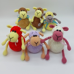 Amigurumi bárányka - játék & sport - plüssállat & játékfigura - plüss bárány - Meska.hu