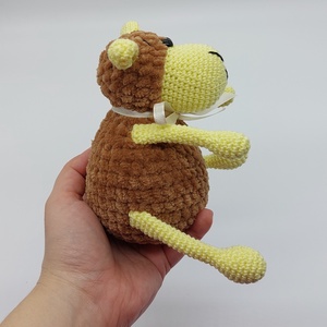 Pihe-puha amigurumi bárányka - játék & sport - plüssállat & játékfigura - plüss bárány - Meska.hu