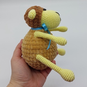 Pihe-puha amigurumi bárányka - játék & sport - plüssállat & játékfigura - plüss bárány - Meska.hu