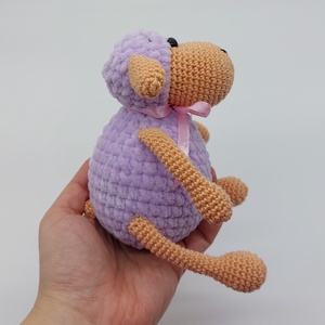 Pihe-puha amigurumi bárányka - játék & sport - plüssállat & játékfigura - plüss bárány - Meska.hu