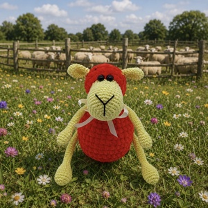 Pihe-puha amigurumi bárányka - Meska.hu
