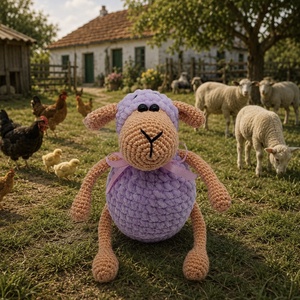 Pihe-puha amigurumi bárányka - Meska.hu