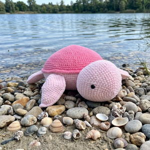 Óriás amigurumi teknős - játék & sport - plüssállat & játékfigura - teknős - Meska.hu