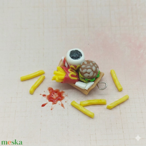 A bőség zavara Mini hamburger menü süthető gyurmából - Meska.hu