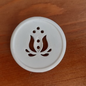 Tulipános gomb - 4 db - ékszer - kitűző és bross - Meska.hu