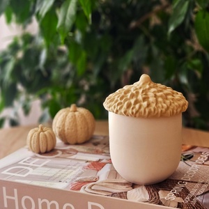 ACORN - makk alakú tégelyes illatgyertya - otthon & életmód - gyertya, illat, aroma - gyertya - Meska.hu