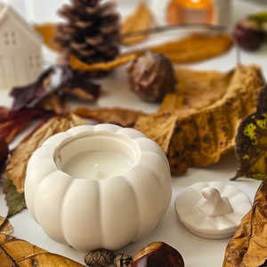 PUMPKIN - tök alakú tégelyes illatgyertya - otthon & életmód - gyertya, illat, aroma - gyertya - Meska.hu