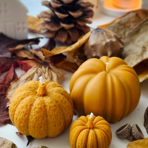 PUMPKIN CANDLE SET - tök gyertya szett - színes - otthon & életmód - gyertya, illat, aroma - gyertya - Meska.hu
