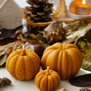 PUMPKIN CANDLE SET - tök gyertya szett - színes - Meska.hu