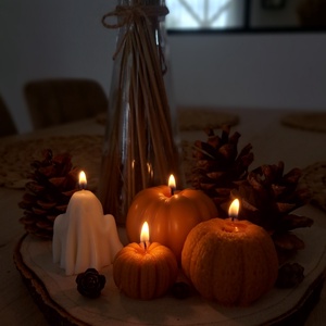 PUMPKIN CANDLE SET - tök gyertya szett - színes - otthon & életmód - gyertya, illat, aroma - gyertya - Meska.hu
