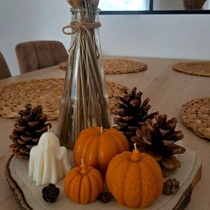 PUMPKIN CANDLE SET - tök gyertya szett - színes - otthon & életmód - gyertya, illat, aroma - gyertya - Meska.hu